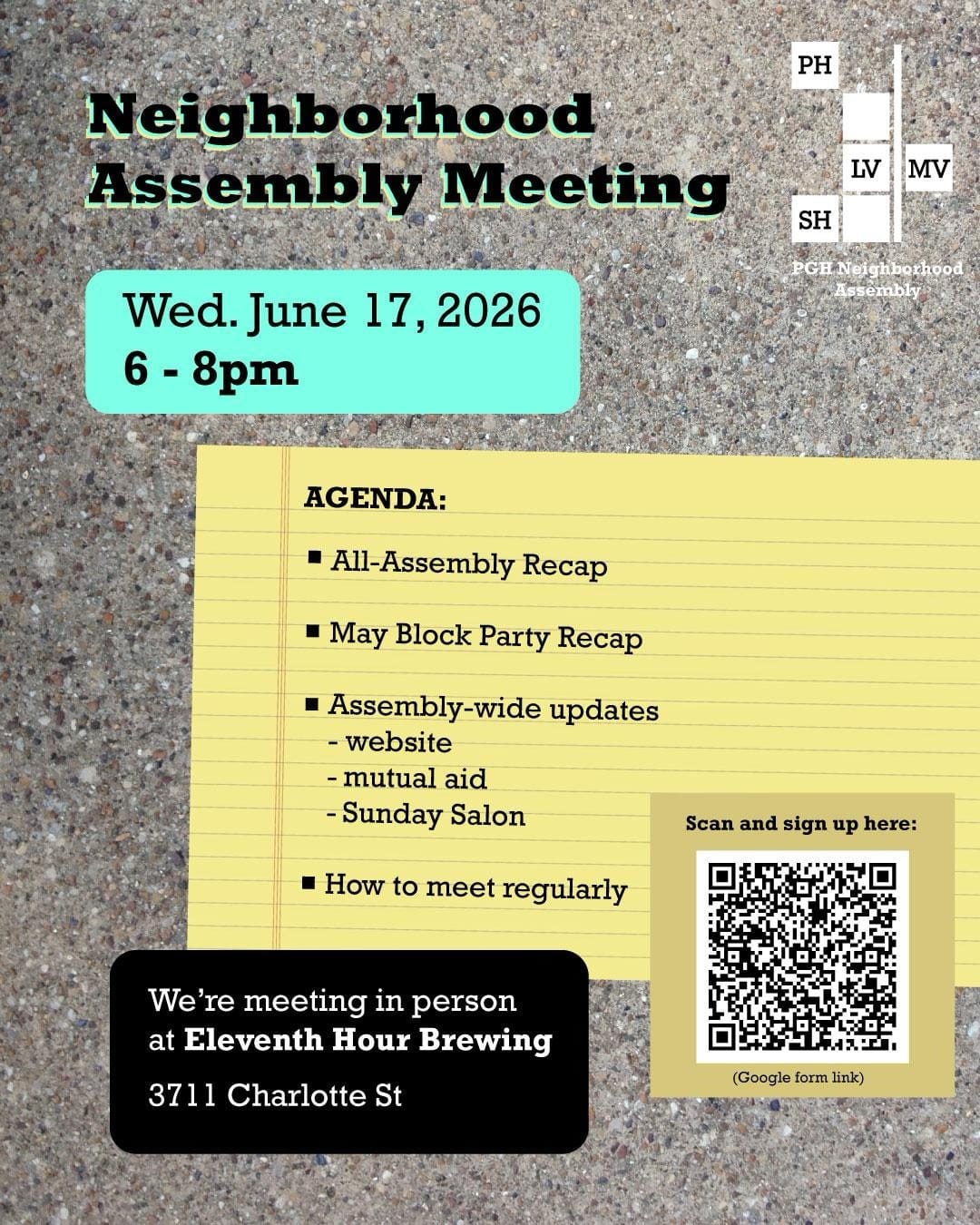 Lawrenceville Neighborhood Assembly Meeting