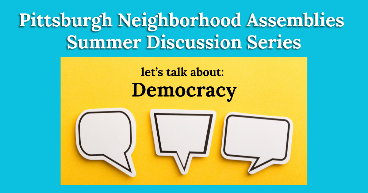 Summer Discussion Series runs through August